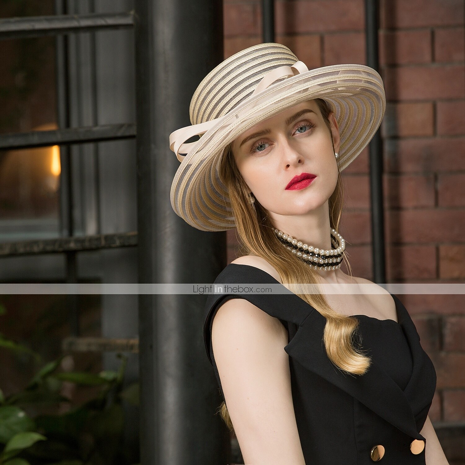 Tulle Cappello Kentucky Derby / berretto con Fiocco 1 pc Matrimonio / Festa / Serata Copricapo del 2026 a $45.99 –P3