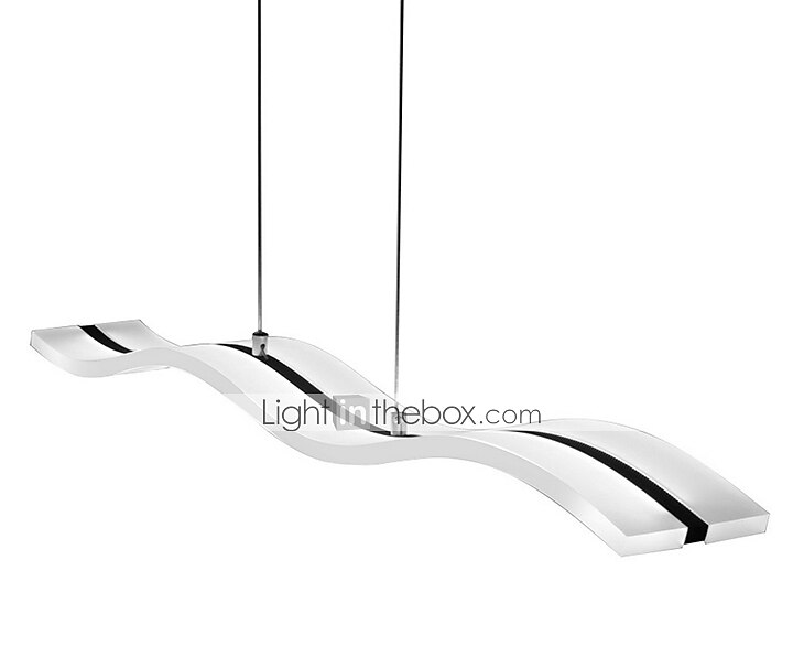 lampada a sospensione a led 97cm 36w forma d'onda acrilico moderna semplice lampada a sospensione con telecomando per sala studio ufficio sala da pranzo apparecchio di illuminazione del 2025 a $297.99 –P9