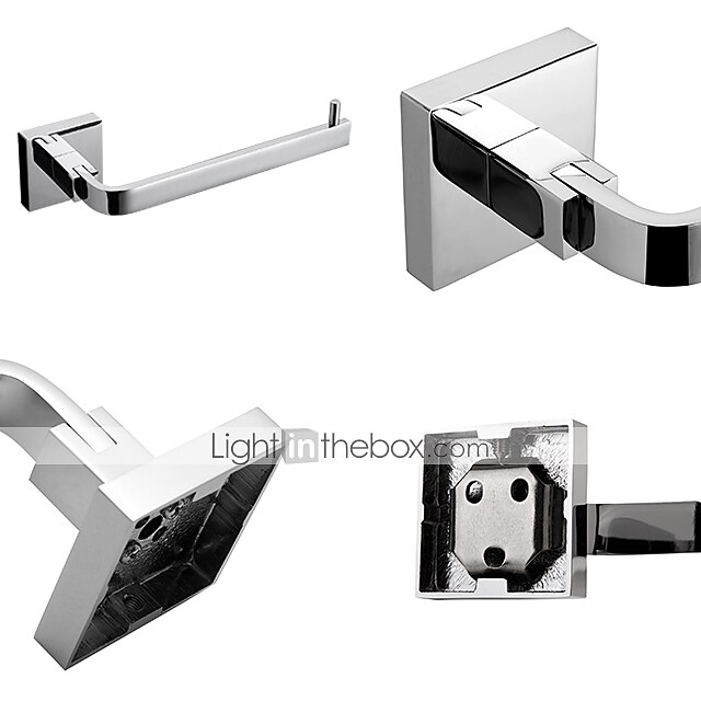 Tilbehørssett til badeværelset Moderne Messing 2pcs - Hotell bad Toalettrullholder / Robe Hook 2025 - $49.99 –P6