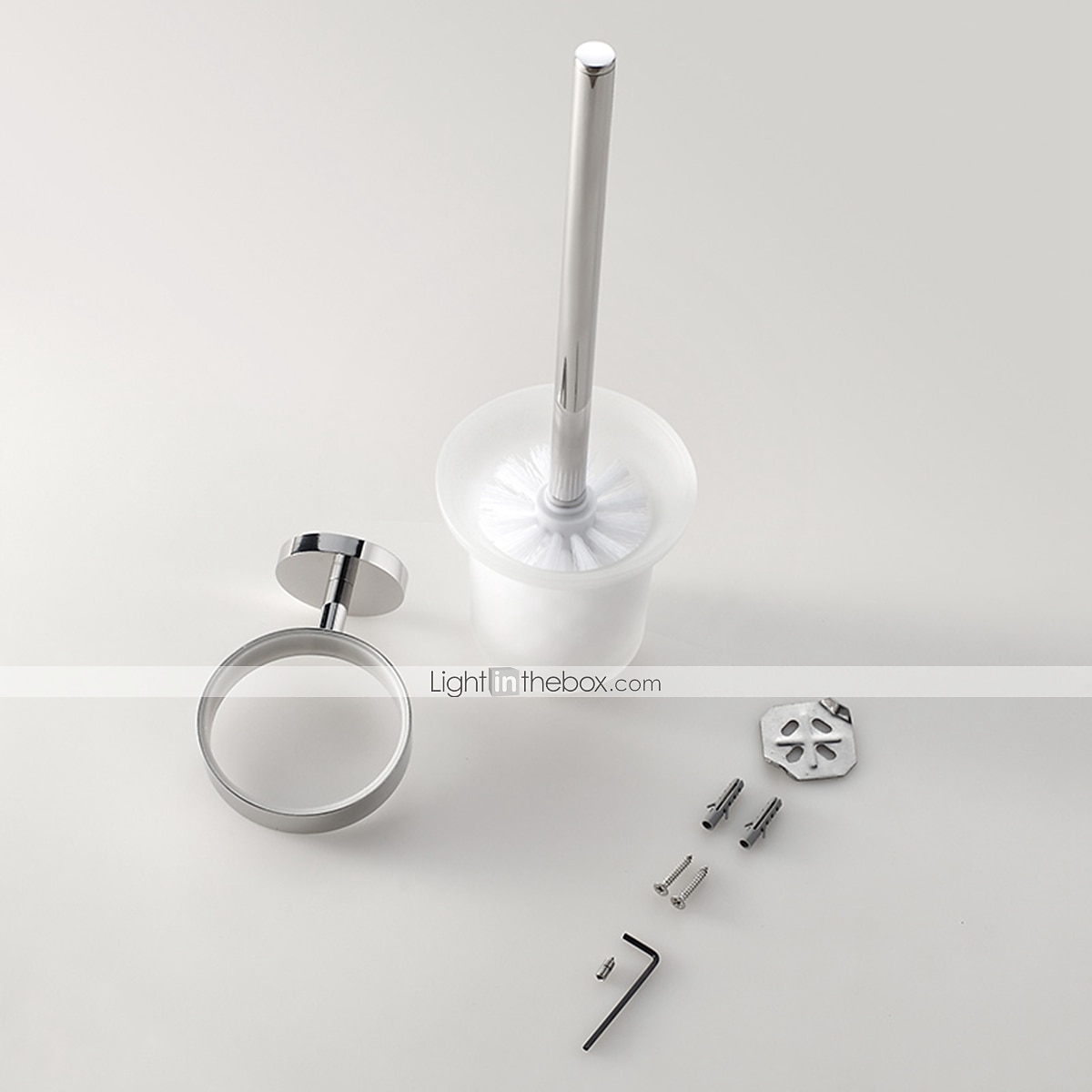 Porta scopino per wc in argento lucidato a specchio nero opaco antiruggine accessori da bagno in acciaio inossidabile sus304 di alta qualità del 2025 a $55.99 –P4