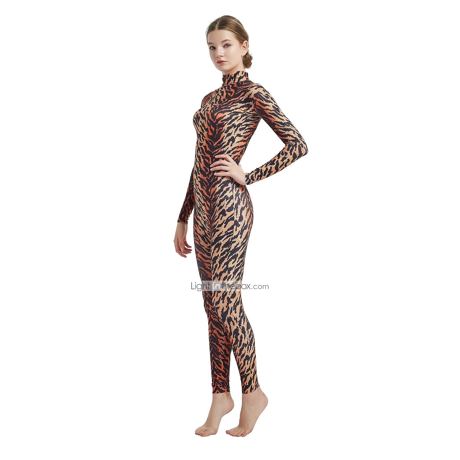 Kuviolliset Zentai-puvut Cosplay-Asut Kissapuku Tateellinen tyyli Sarjakuva Ohut Eläin Karnevaali puku Kokohaalari Naisten Sukupuoli Seksikäs puku Leopardi Eläimenkarva Elastaani lycra Elastaani Puku 2025 - $42.99 –P4