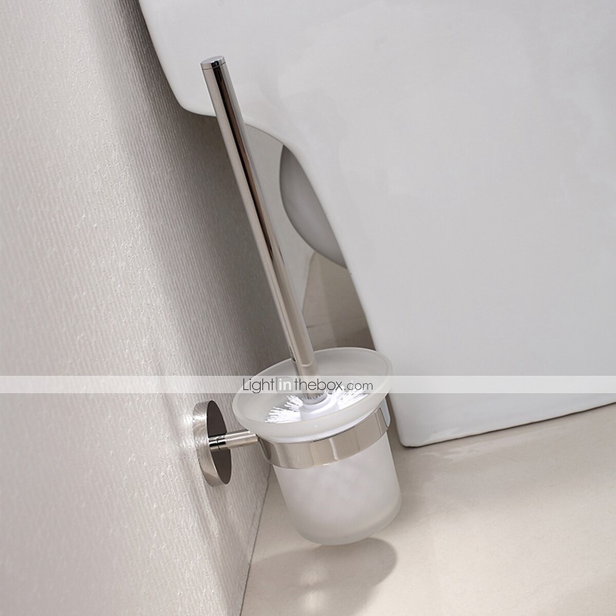Porta scopino per wc in argento lucidato a specchio nero opaco antiruggine accessori da bagno in acciaio inossidabile sus304 di alta qualità del 2025 a $55.99 –P3