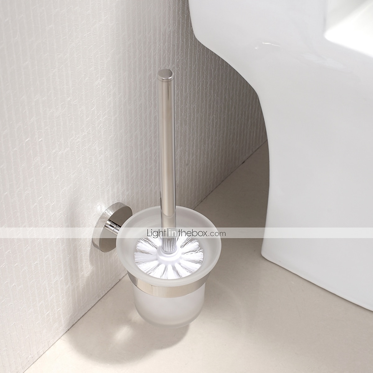 Porta scopino per wc in argento lucidato a specchio nero opaco antiruggine accessori da bagno in acciaio inossidabile sus304 di alta qualità del 2025 a $55.99 –P2