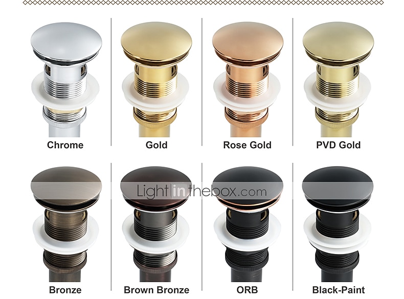 Faucet accessory - Superior Quality - Contemporary Brass Pop-up Water Drain With Overflow - Finish - Oil Rubbed Bronze 2025 - $29.99 –P4