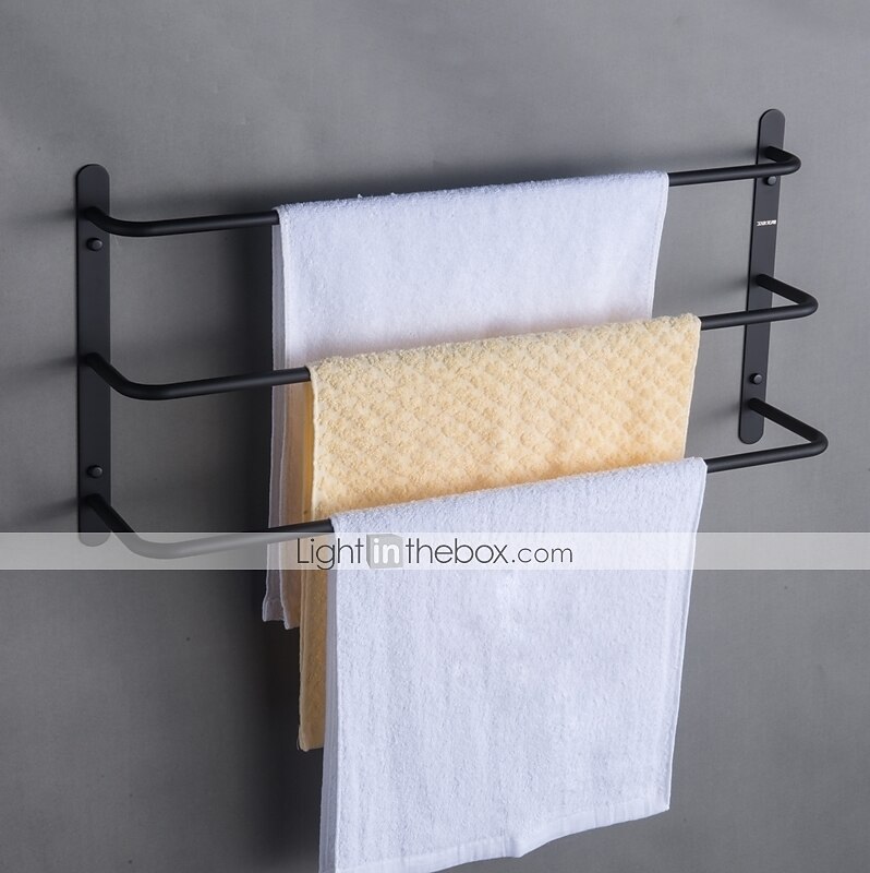Wall Mounted Towel Rack,Stainless Steel 3-TierTowel Bar Storage Shelf for Bathroom 60cm Towel Holder Towel Rail Towel Hanger 2025 - $79.99 –P3