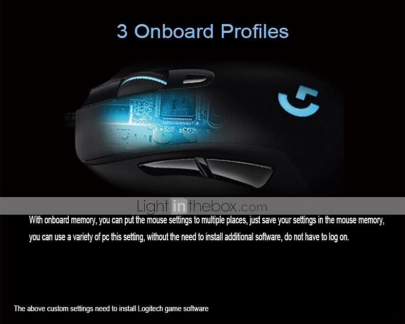 Logitech G403 Prodigy Rgb Gaming Mouse 16 8 Million Color Backlighting 6 Programmable Buttons Onboard Memory Up To 12 000 Dpi 21 59 99