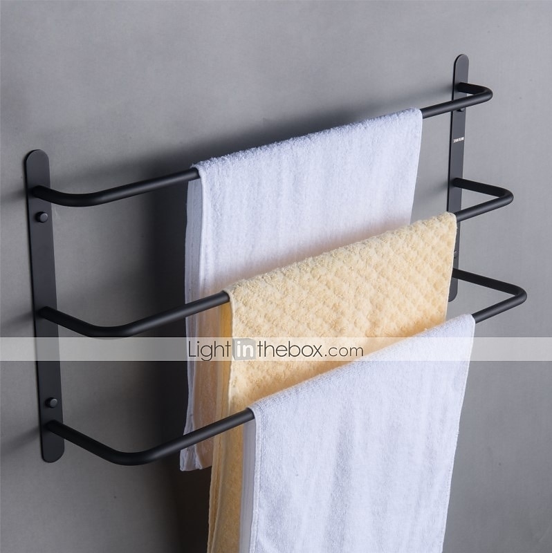 Wall Mounted Towel Rack,Stainless Steel 3-TierTowel Bar Storage Shelf for Bathroom 60cm Towel Holder Towel Rail Towel Hanger 2025 - $79.99 –P8