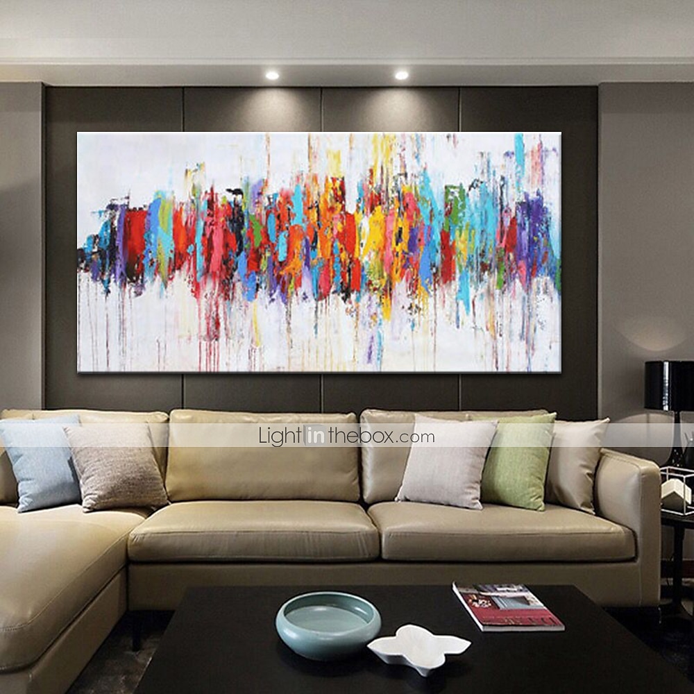Handmade Oil Painting Canvas Wall Art Decoration Colorful Abstract Modern for Home Decor Rolled Frameless Unstretched Painting 2025 - $166.99 –P5
