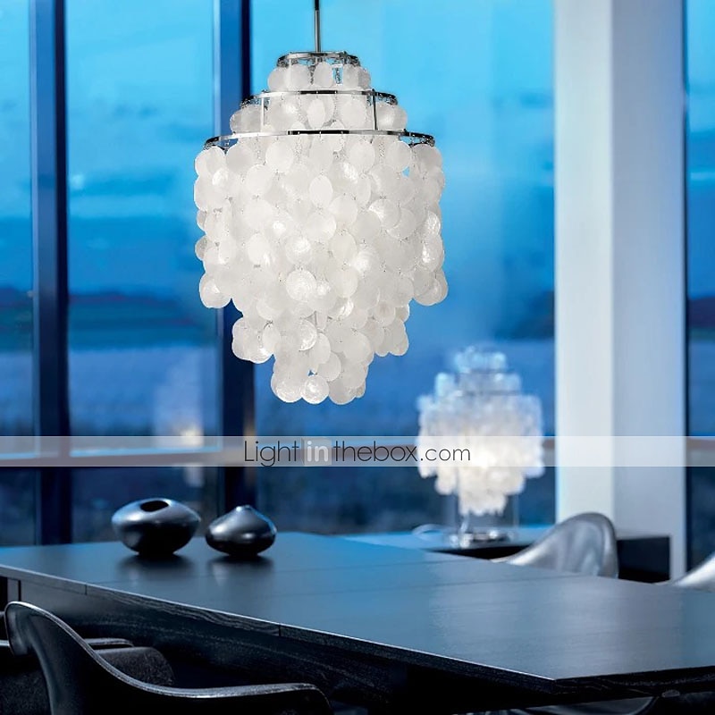 1-lekki żyrandol 30 cm lekki metalowa powłoka lakierowane wykończenia nowoczesny 110-120v / 220-240v 2025 - $212.29 –P6