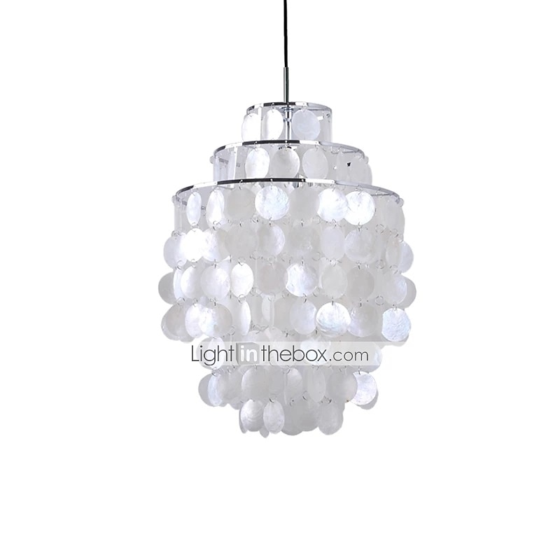 1-lekki żyrandol 30 cm lekki metalowa powłoka lakierowane wykończenia nowoczesny 110-120v / 220-240v 2025 - $212.29 –P7