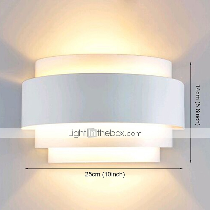 2025年 Lightinthebox 屋外フラッシュマウントウォールライト LED 60 ワット経路金属半円ウォールライトモダンコンテンポラリー 110-120v 220-240v  コレクション – $32.99 –P15