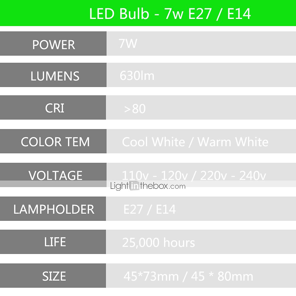 5pcs 7 W LED Globe Bulbs 800 lm E14 E26 / E27 G45 12 LED Beads SMD 2835 Decorative Warm White Cold White 220-240 V 110-130 V / 5 pcs / RoHS / CCC / ERP / LVD 2025 - $41.99 –P10