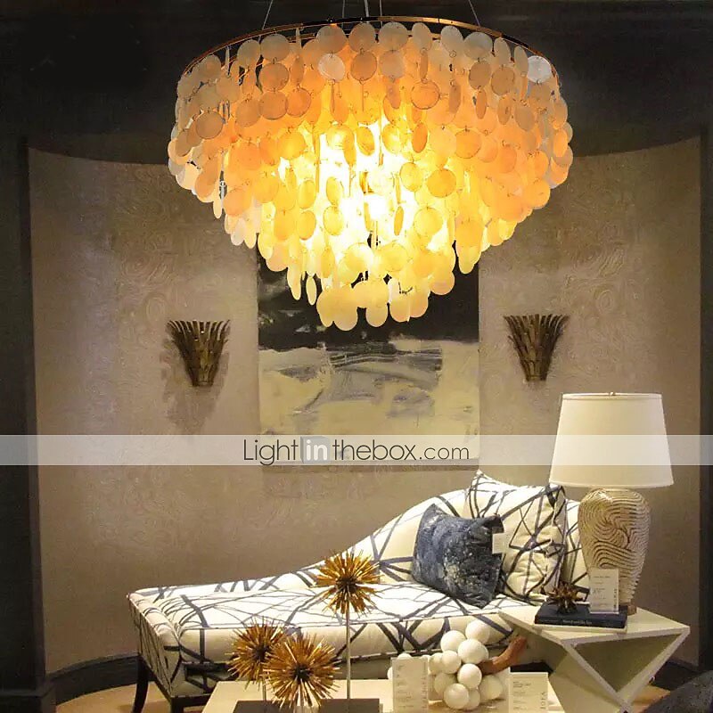 Lampadario 4 luci 50 cm scocca in metallo finiture verniciate moderno 110-120v / 220-240v del 2025 a $447.09 –P13