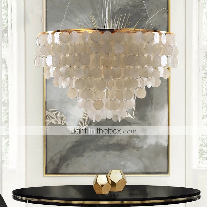 Lampadario 4 luci 50 cm scocca in metallo finiture verniciate moderno 110-120v / 220-240v del 2025 a $447.09 –P14