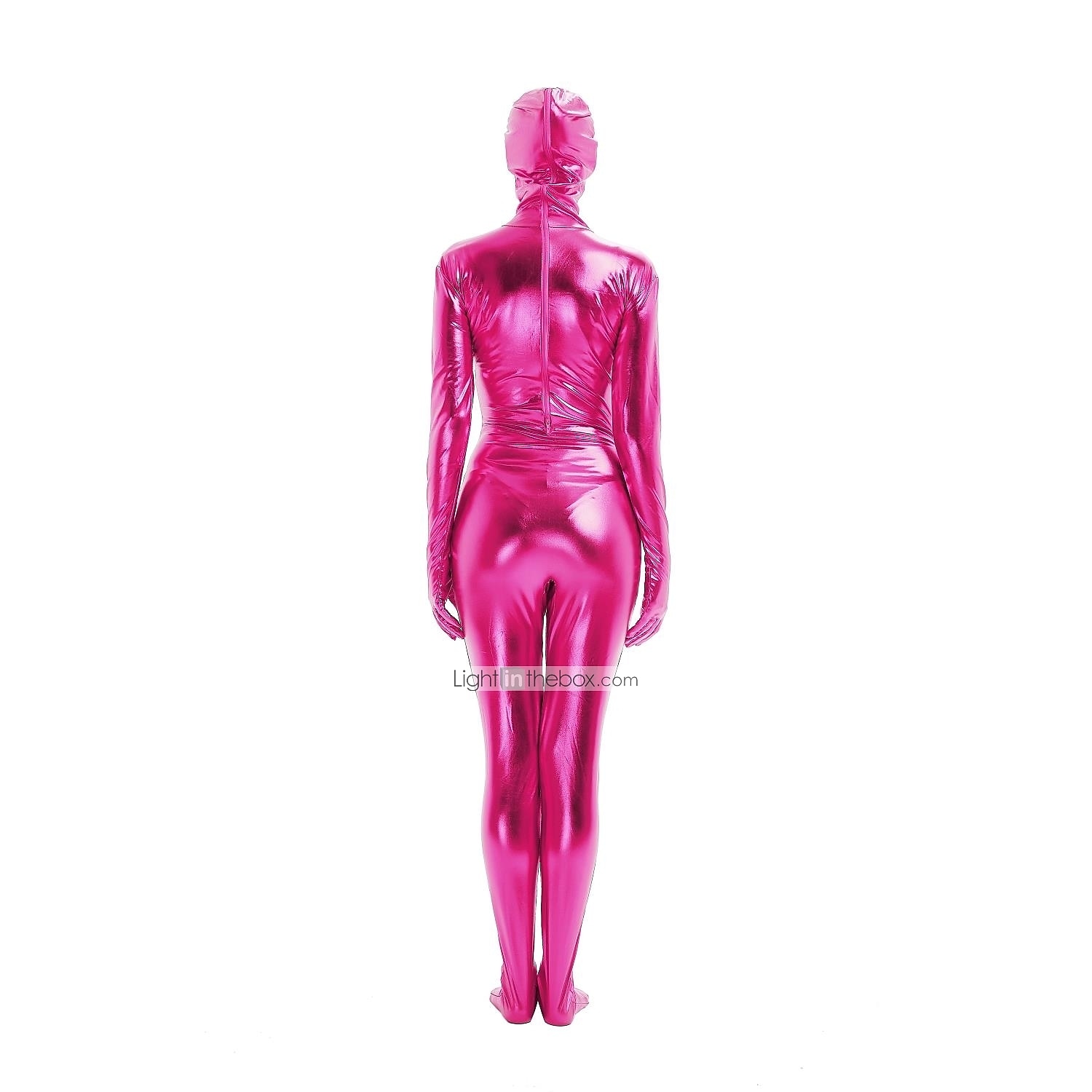 Zentai Suits Cosplay Costume Catsuit Adults' Latex Cosplay Costumes Men's  Women's Solid Colored Halloween Carnival Masquerade / Skin Suit 2024 -  $31.99