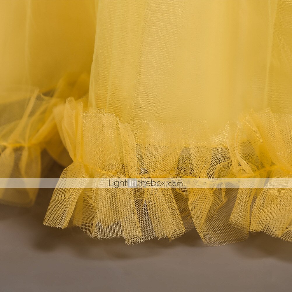 Kinder Mädchen bestickte Blumen Kleid Party Hochzeit Urlaub Pailletten Mesh grün blau lila Baumwolle Maxi Kurzarm elegant Prinzessin süß Kleider Sommer Regular Fit 4-13 Jahre 2026 - $50.99 –P3