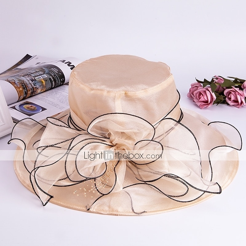 Cappelli  Accessori Tulle  Beads  Organza con Perla  Cappello  Ricadute Cascading 1PC All'Aperto  Uso Quotidiano  Corsa Cavalli Headpiece per impressionare Abito da Corsa del 2025 a $30.99 –P6