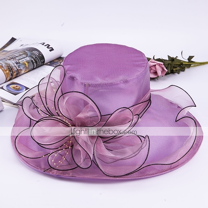 Cappelli  Accessori Tulle  Beads  Organza con Perla  Cappello  Ricadute Cascading 1PC All'Aperto  Uso Quotidiano  Corsa Cavalli Headpiece per impressionare Abito da Corsa del 2025 a $30.99 –P5