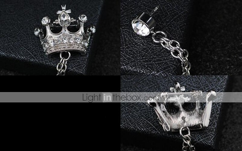 Per uomo Zircone cubico Spille Alla moda Collegamento / catena Elegante Di tendenza Formale Spilla Gioielli Argento Oro Per Quotidiano Evento del 2025 a $8.99 –P3