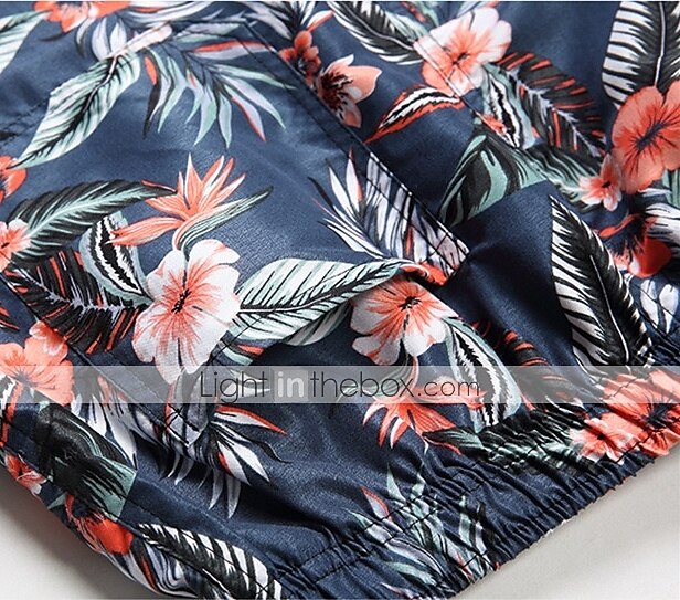 Herr Badshorts Boardshorts Lättvikt Snabb tork Underdelar Snörning Med fickor Simmning Surfing Strand Vattensport Tryckt Vår Sommar Höst 2025 - $10.49 –P9