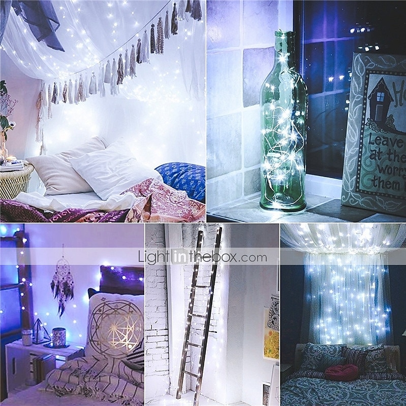 Outdoor Solar String Light LED Solar Garden Light 6pcs 2M 20LED Solar Powered Wine Bottle Cork Shaped LED Copper Wire String Festival Outdoor Fairy Garland Lights 2025 - $23.99 –P4