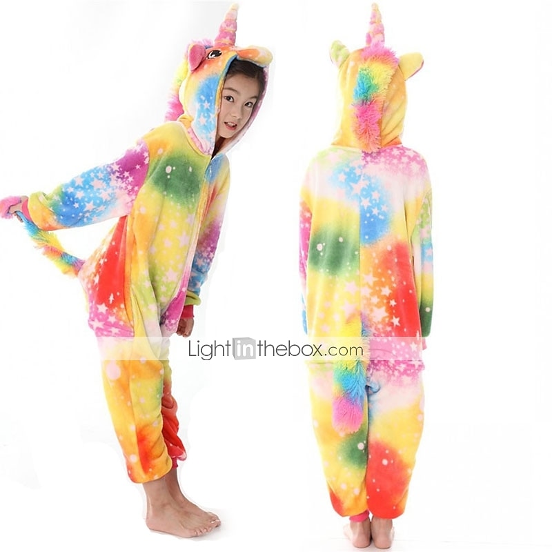 Kigurumi Pajamas Fancy Costume Onesie Costume Animal Unicorn Cartoon Warm Comfy Kid's Unisex Boys and Girls Christmas Halloween Carnival Party Performance Homewear Dress Up 2026 - $30.99 –P1
