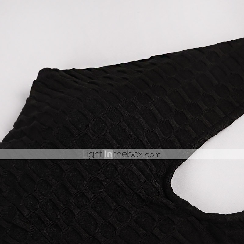 Damskie Dres Kombinezon treningowy Śpiochy dla dorosłych Skrzyżowane ramiączka Jednokolorowe Getry Body Kombinezon Lato Wiosna Czarny Biały Spandeks Trening w siłowni Zdatność Joga Wysoka talia 2026 - $17.99 –P10