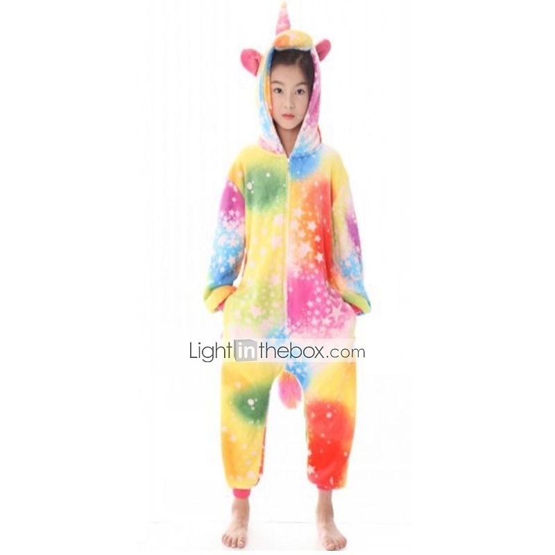 Kigurumi Pajamas Fancy Costume Onesie Costume Animal Unicorn Cartoon Warm Comfy Kid's Unisex Boys and Girls Christmas Halloween Carnival Party Performance Homewear Dress Up 2026 - $30.99 –P4