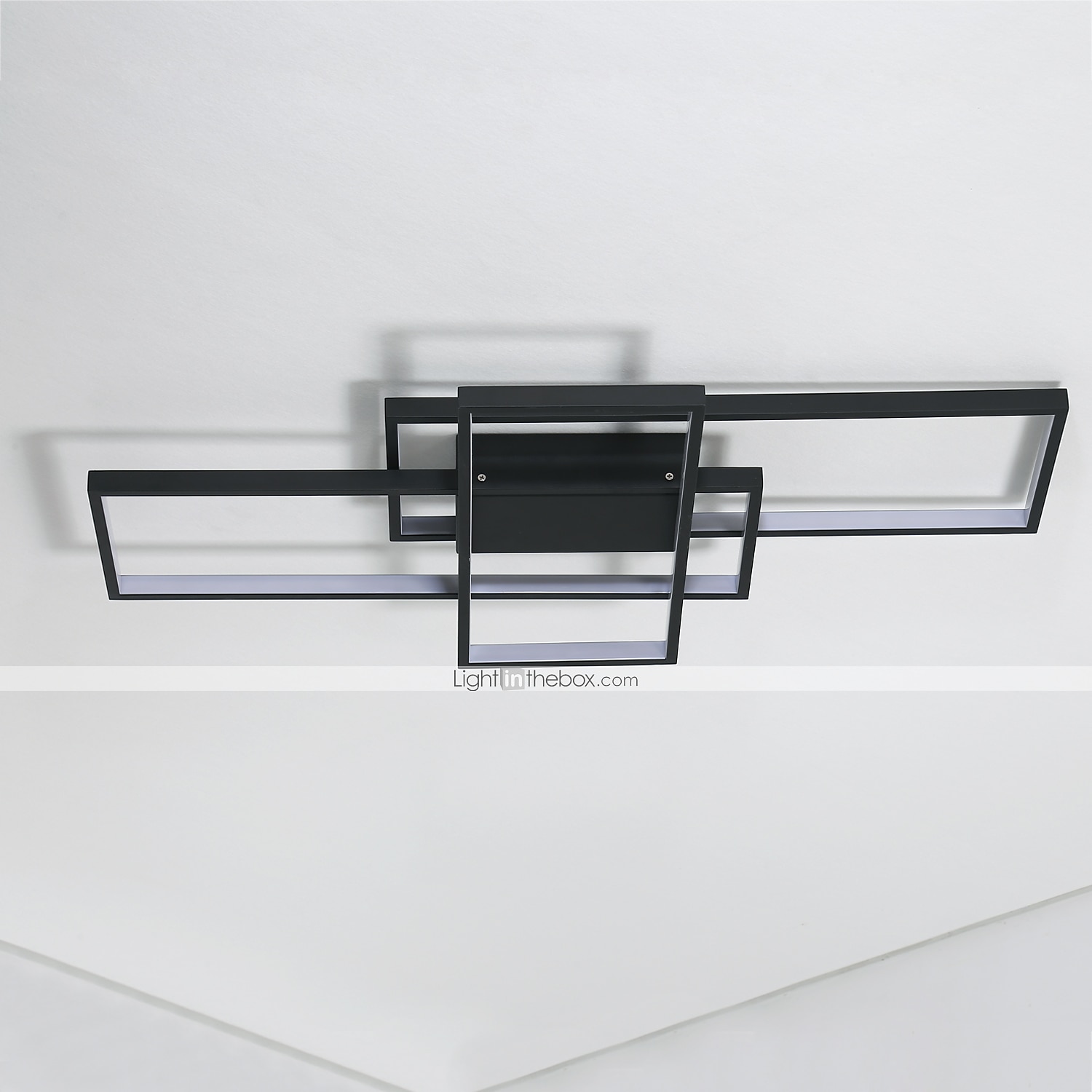 90cm led stropní svítidla 3světelná lineární zapuštěná montáž ambientní světlo stmívatelné lakované povrchy kovový hliník geometrický vzor moderní jednoduché pouze stmívatelné pomocí dálkového 2025 - $113.99 -P12