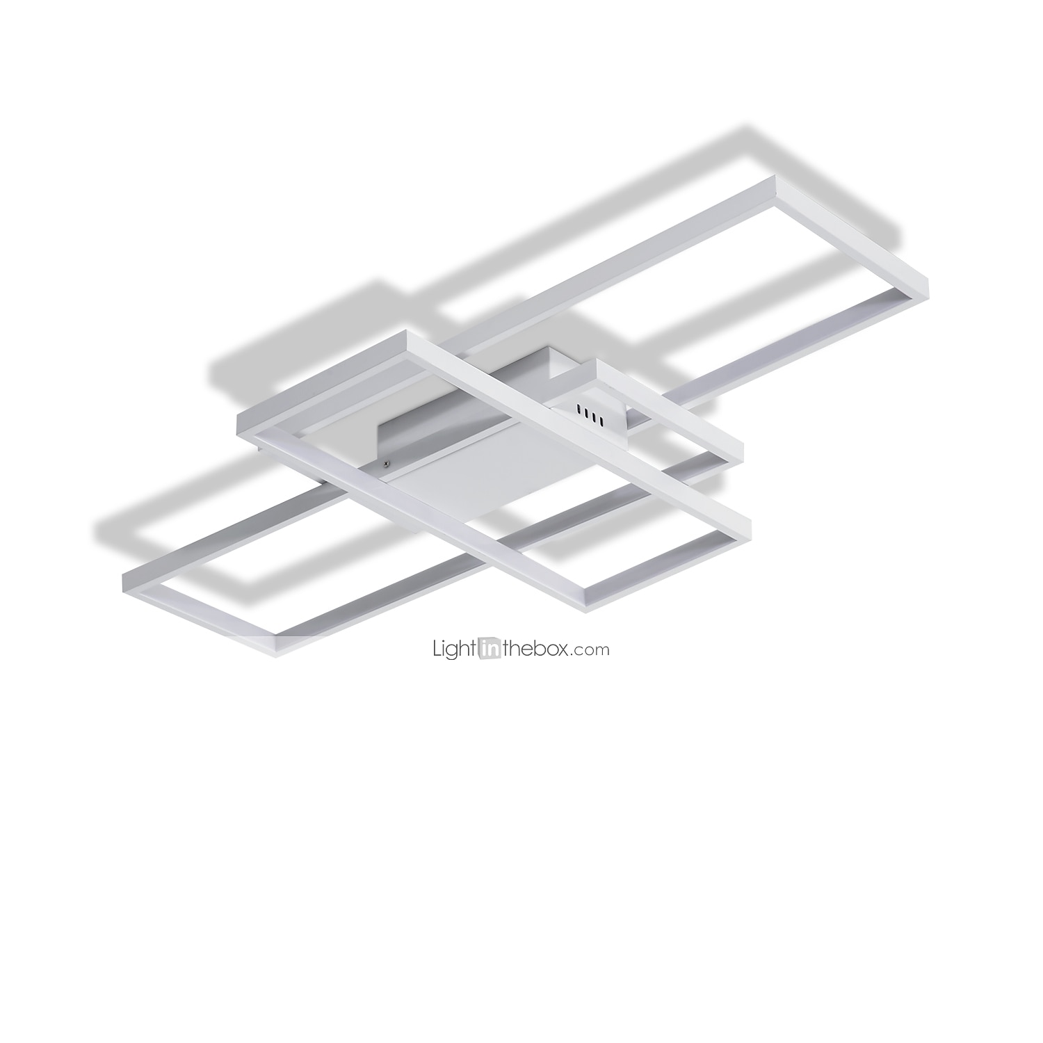 90cm led stropní svítidla 3světelná lineární zapuštěná montáž ambientní světlo stmívatelné lakované povrchy kovový hliník geometrický vzor moderní jednoduché pouze stmívatelné pomocí dálkového 2025 - $113.99 -P8