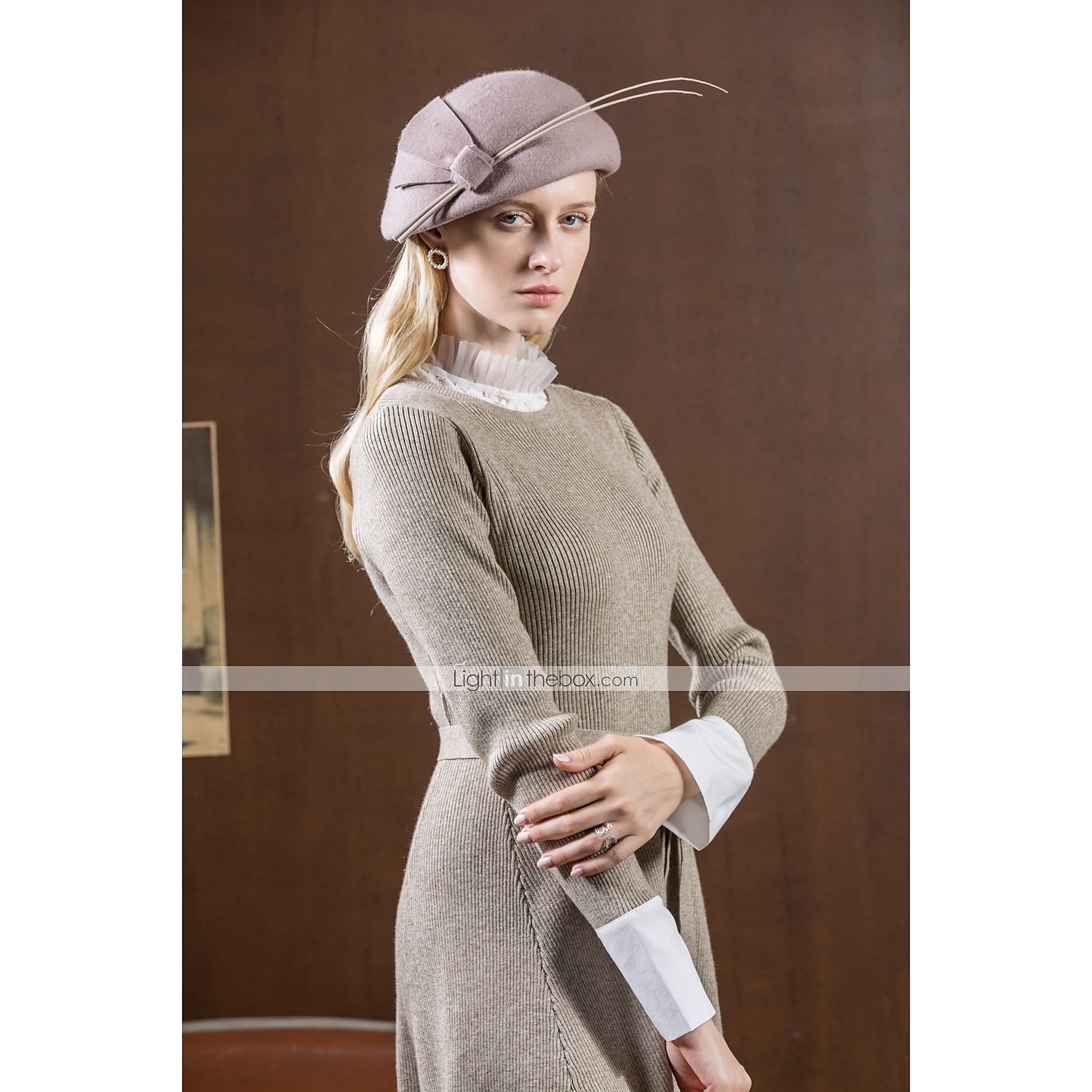 100% Wool Kentucky Derby Hat / Hats with Bowknot 1pc Casual / Daily Wear Headpiece 2025 - $34.99 –P5