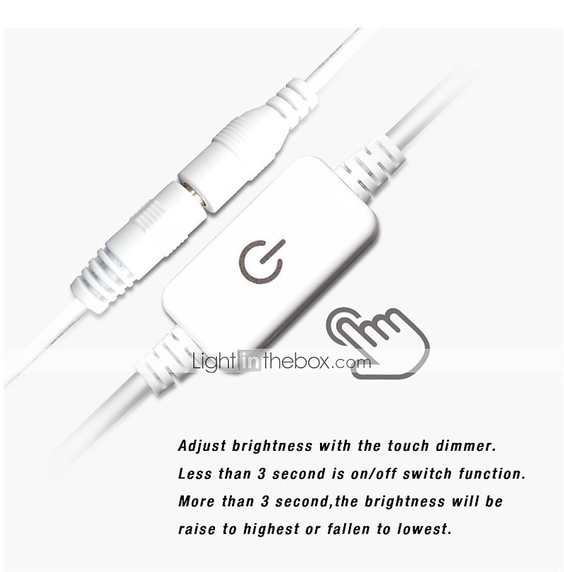LED Makeup Vanity Lights Stick on Mirror with 10 dimmable Bulbs USB 4.6m 15ft Cable White 2025 - $28.99 –P5