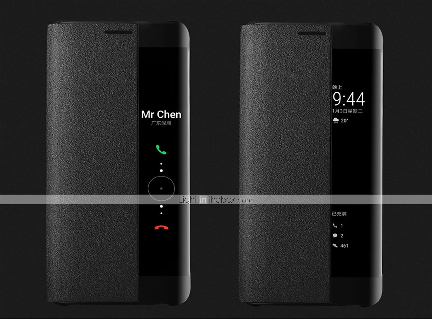telefon fodral Till Huawei P40 P30 P20 Pro Lite Mate 40 30 20 Pro Honor 20 Pro Fodral Läderfodral Etui med lock Lucka med fönster Genomskinlig Solid färg Hårt PU läder 2025 - $12.99 –P7