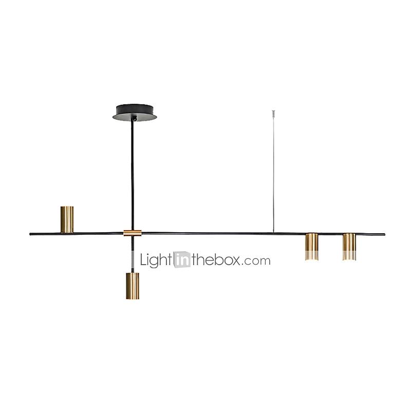 4 lámpás 123 cm-es függőlámpa led új dizájn csillár fém geometriai galvanizált / festett felületek művészi 110-120v / 220-240v 2025 - $279.99 –P1
