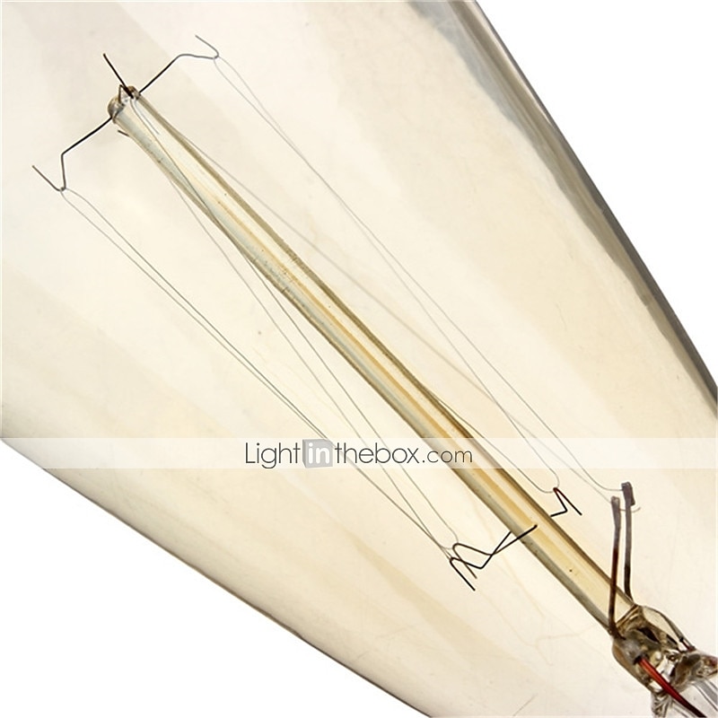 10 pièces 40 W E14 ST48 Blanc Chaud 2200-2700 k Rétro / Intensité Réglable / Décorative Ampoule à incandescence Vintage Edison 220-240 V de 2025 ? $52.99 –P3