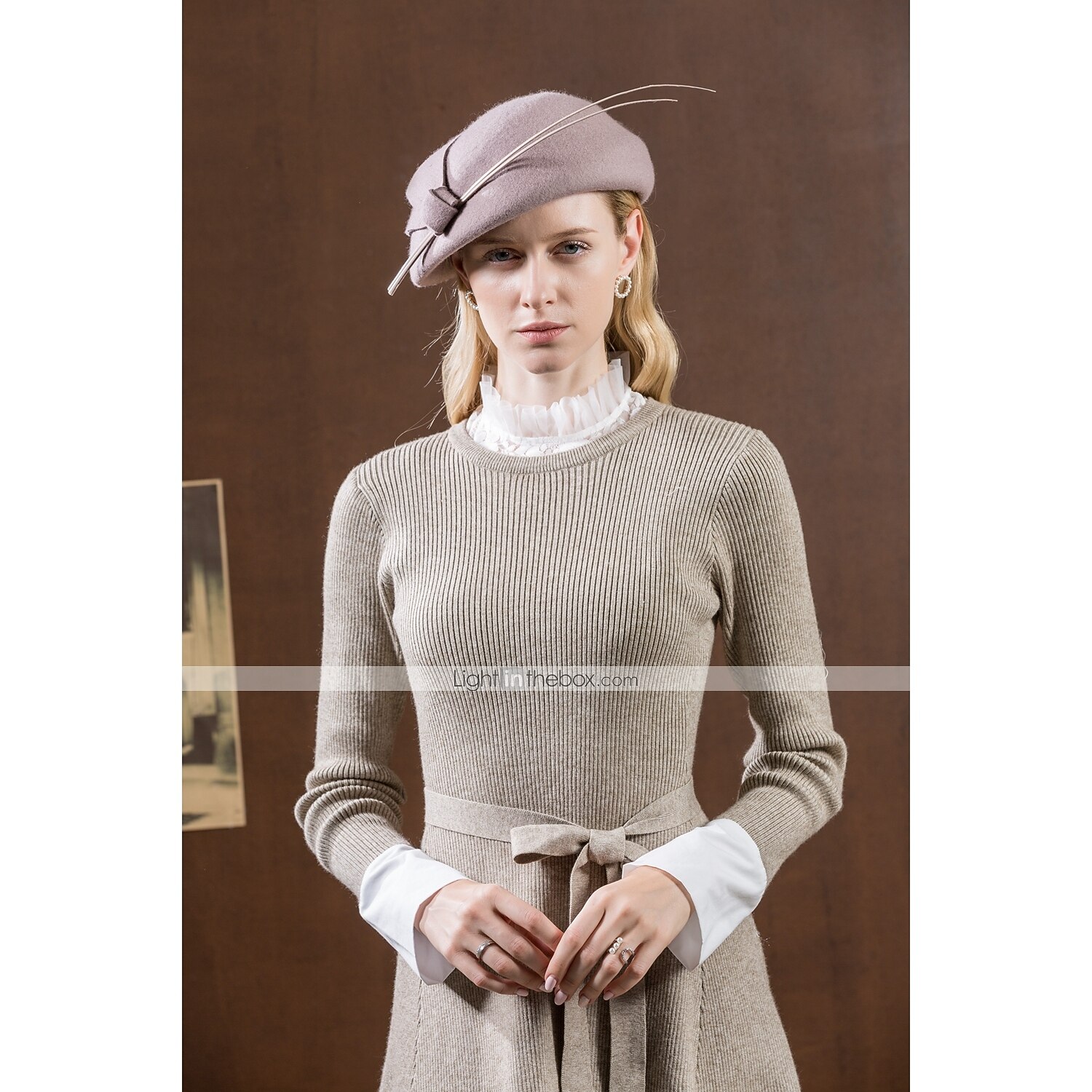100% Wool Kentucky Derby Hat / Hats with Bowknot 1pc Casual / Daily Wear Headpiece 2025 - $34.99 –P4