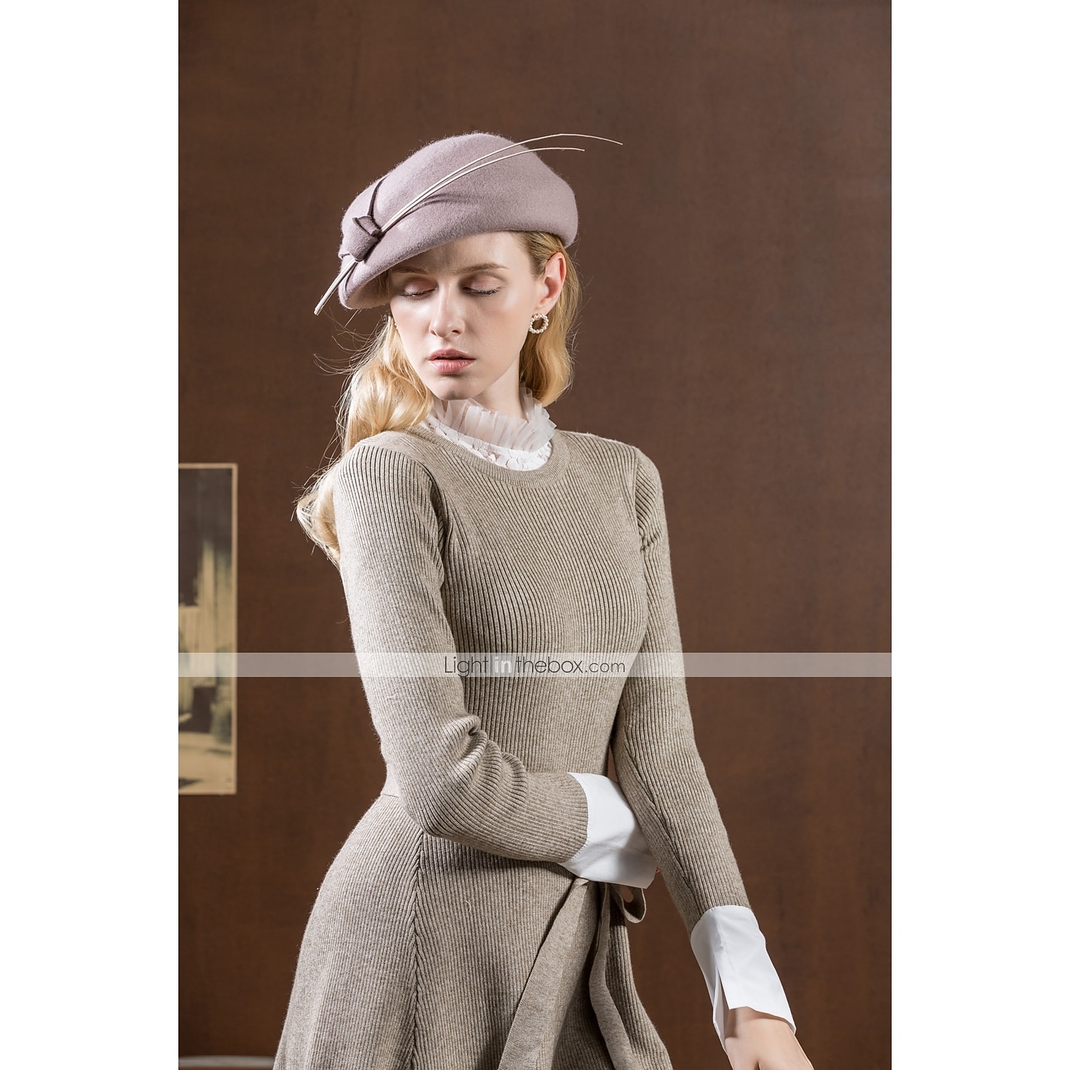 100% Wool Kentucky Derby Hat / Hats with Bowknot 1pc Casual / Daily Wear Headpiece 2025 - $34.99 –P1