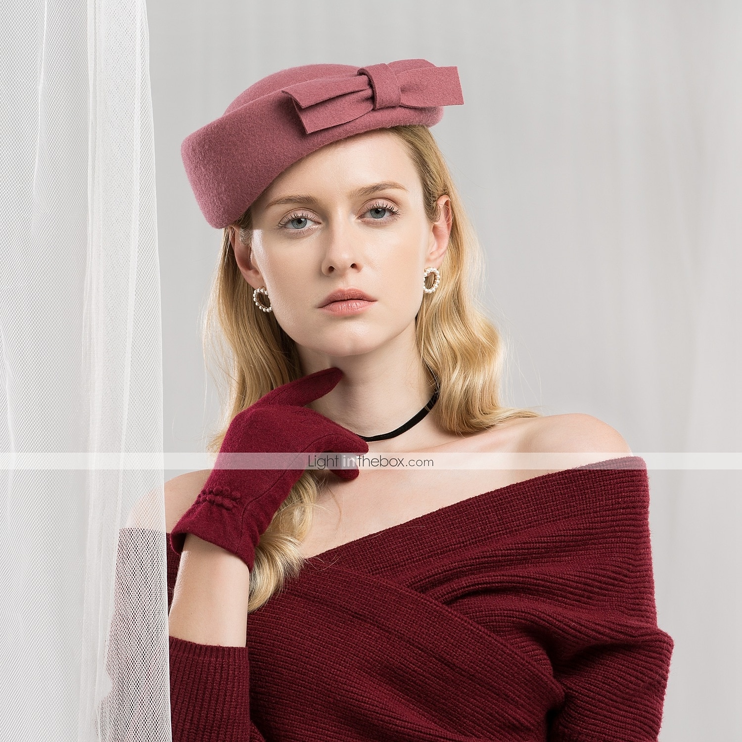 100% Gyapjú Kentucky Derby Hat / Kalap val vel Csokor 1db Hétköznapi / Hétköznapi viselet Sisak 2025 - $27.99 –P1