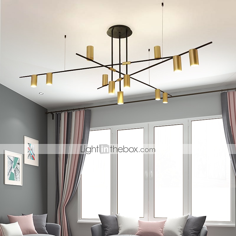 12 Bulbs 138 cm Chandelier Metal Geometrical Electroplated Artistic 110-120V 220-240V 2025 - $419.99 –P3