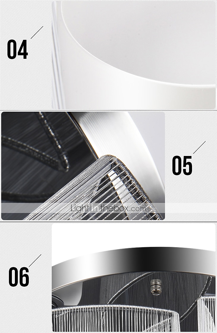 1-light 35 (14 ") mini styl zapuštěná světla kovová tkanina chrom moderní moderní 110v / 110-120v / 220-240v / e26 / e27 2026 - $172.99 –P2