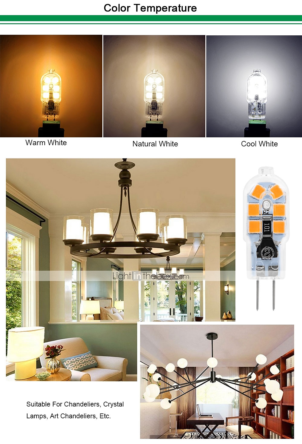 10pcs G4 3W 200-300lm 12LED LED Bi-pin Lights 2835SMD Warm White Cool White Natural White Led Corn Bulb Chandelier Lamp AC 12V 2025 - $24.99 –P5