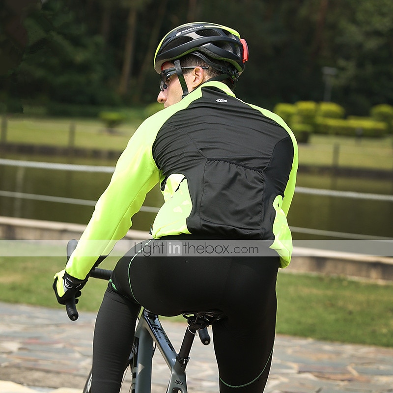 2021 Hommes hiver Cyclisme Veste Costume Coupe-vent imperméable à l'eau vélo Pantalon Vélo Ensemble 