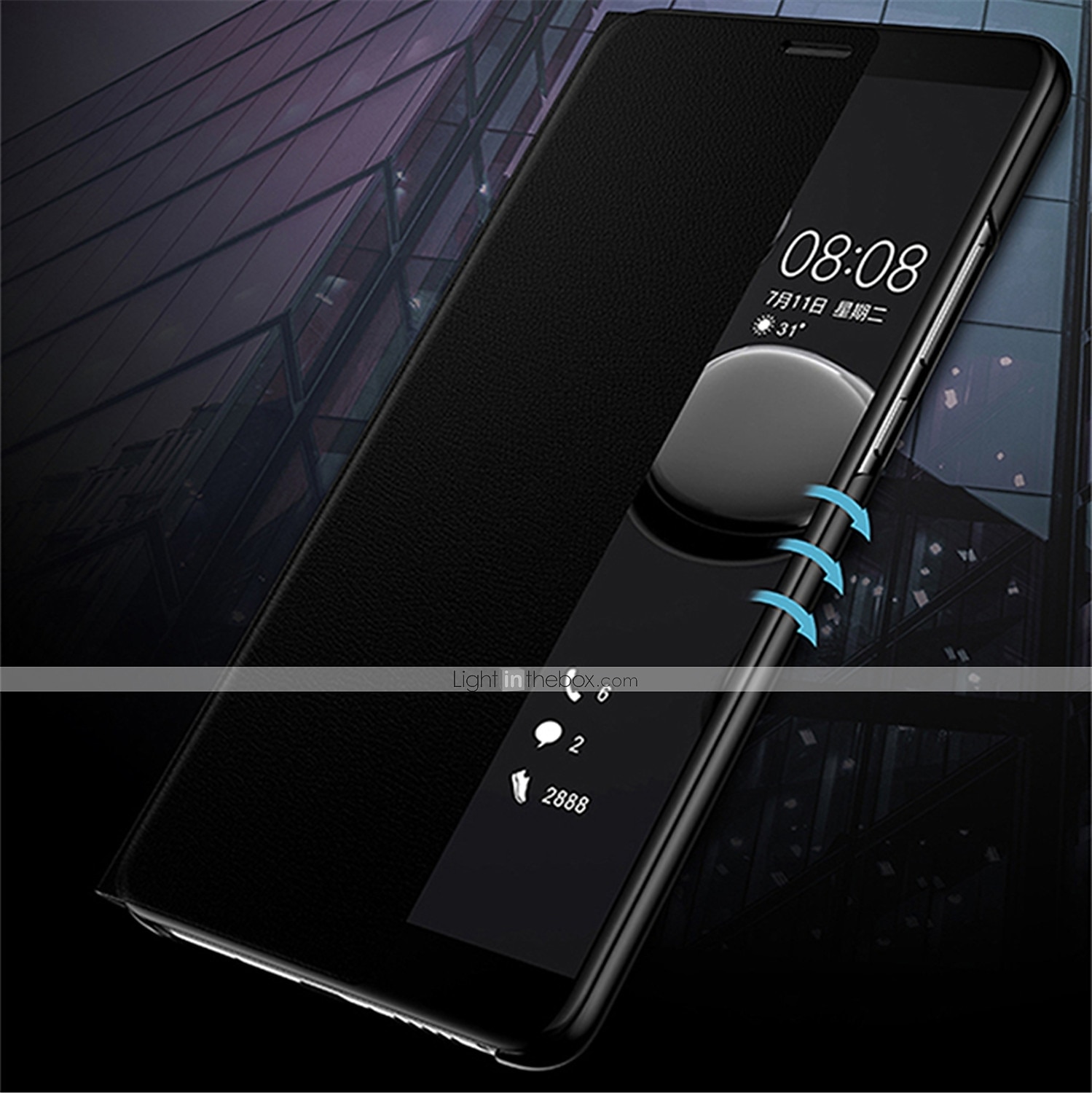 telefon fodral Till Huawei P40 P30 P20 Pro Lite Mate 40 30 20 Pro Honor 20 Pro Fodral Läderfodral Etui med lock Lucka med fönster Genomskinlig Solid färg Hårt PU läder 2025 - $12.99 –P1