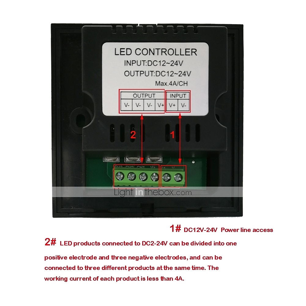 3*4A 12V-24V Single Color LED Controller Dimmer Change Brightness Touch Panel Dimmer Wall Switch Controller 2026 - $27.99 –P2