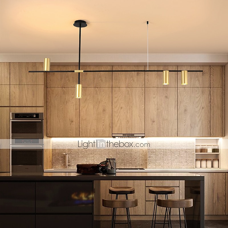 4 lámpás 123 cm-es függőlámpa led új dizájn csillár fém geometriai galvanizált / festett felületek művészi 110-120v / 220-240v 2025 - $279.99 –P2