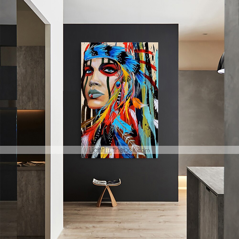 Hang-Painted öljymaalaus Maalattu - Abstrakti Ihmiset Klassinen Moderni Ilman Inner Frame / Valssatut kankaat 2025 - $116.99 –P12