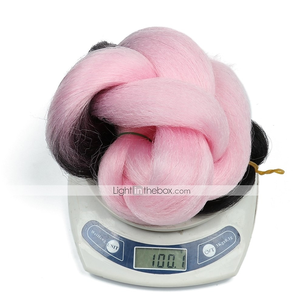 Crochet Hair Braids Jumbo Box Braids Pink Synthetic Hair 24 inch Braiding Hair 5 Pieces 2025 - $11.99 –P2