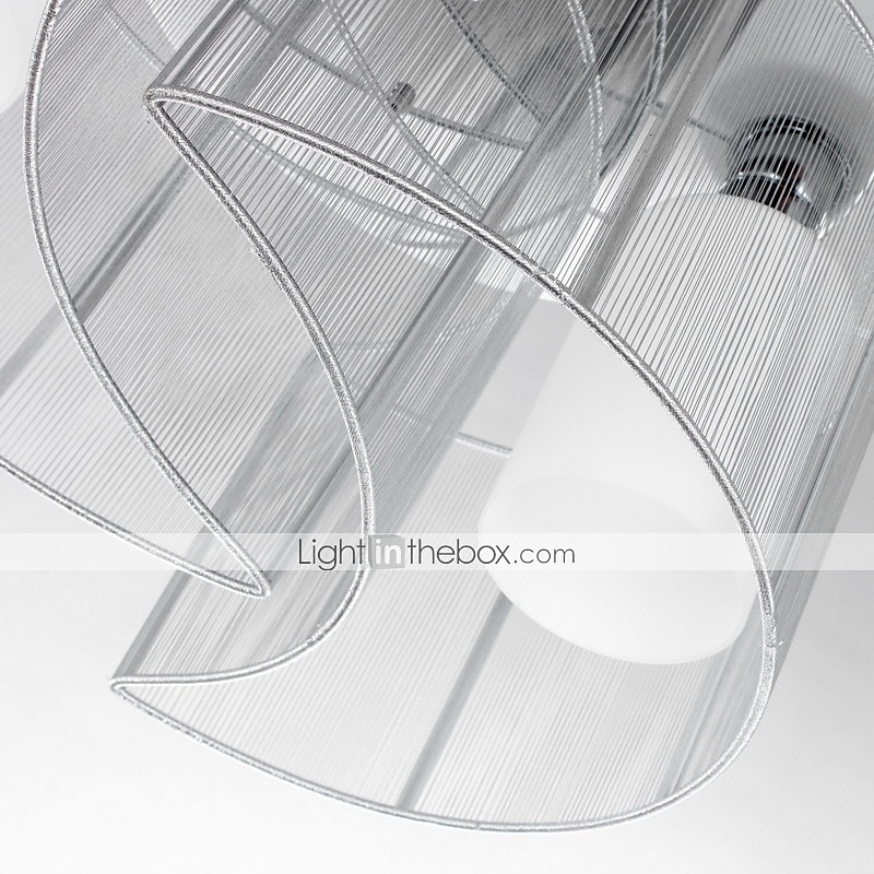 1-light 35 (14 ") mini styl zapuštěná světla kovová tkanina chrom moderní moderní 110v / 110-120v / 220-240v / e26 / e27 2026 - $172.99 –P11