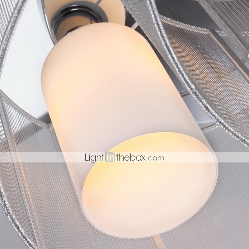 1-light 35 (14 ") mini styl zapuštěná světla kovová tkanina chrom moderní moderní 110v / 110-120v / 220-240v / e26 / e27 2026 - $172.99 –P13