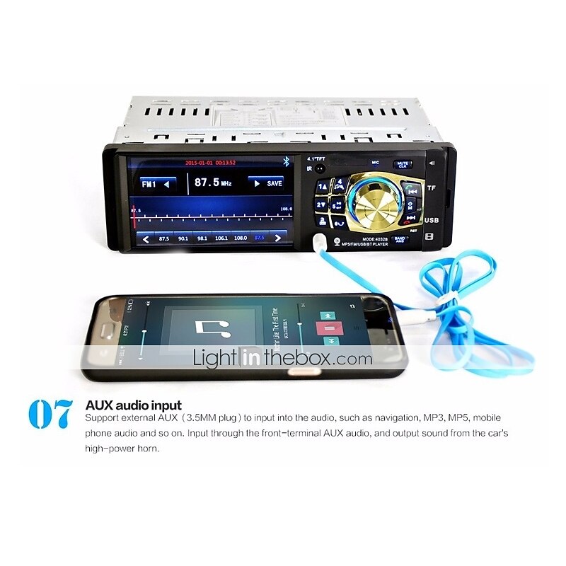 4.3 дюймовый 2 Din Встроенный Bluetooth Пульт управления для Универсальный / AVI / MPEG4 / MP3 / WMA / MP4 2025 - $65.99 –P7